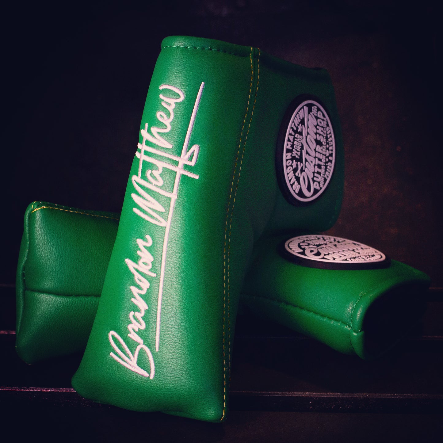 2025 Brandon Matthew MASTERS Green Leather Headcover