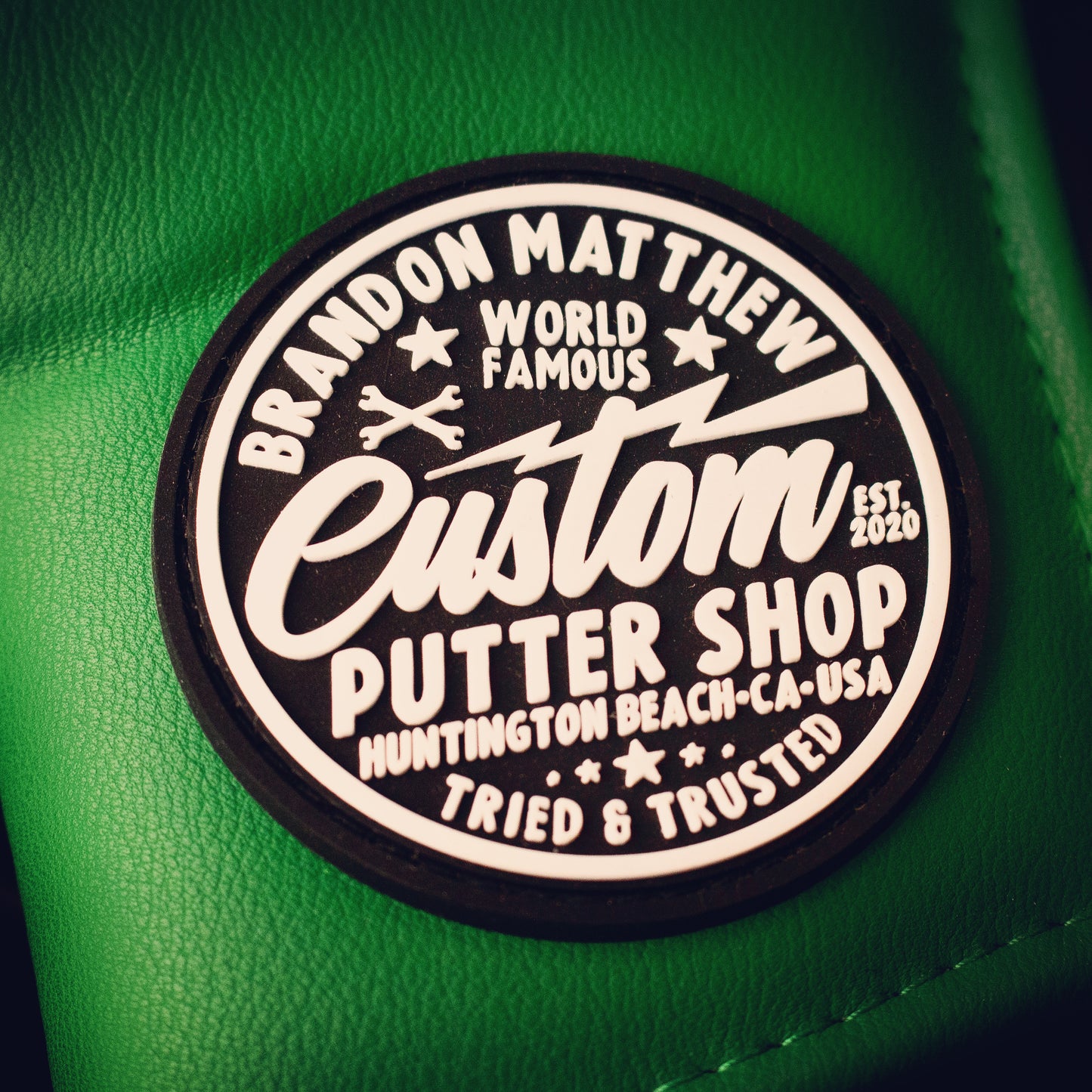 2025 Brandon Matthew MASTERS Green Leather Headcover