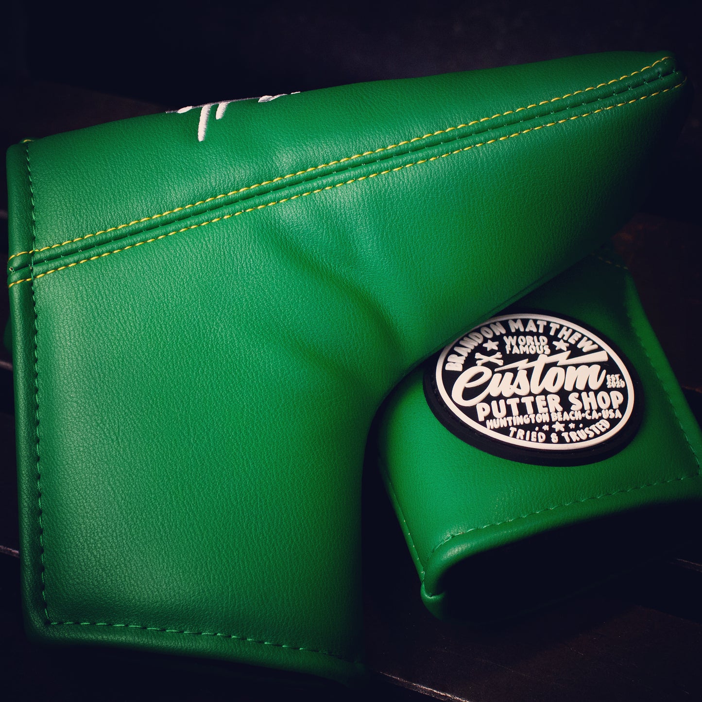 2025 Brandon Matthew MASTERS Green Leather Headcover