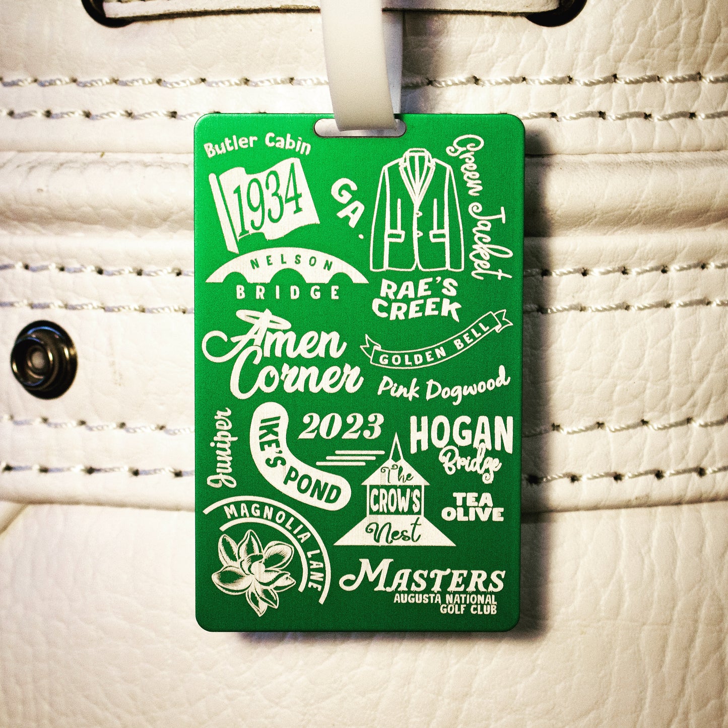Limited Release 2023 Masters Collage Bag Tag